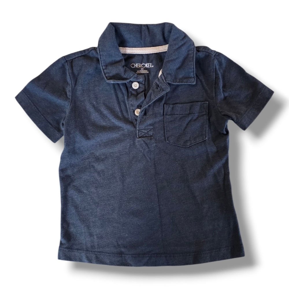 Cherokee Dark Blue Kids Polo Shirt